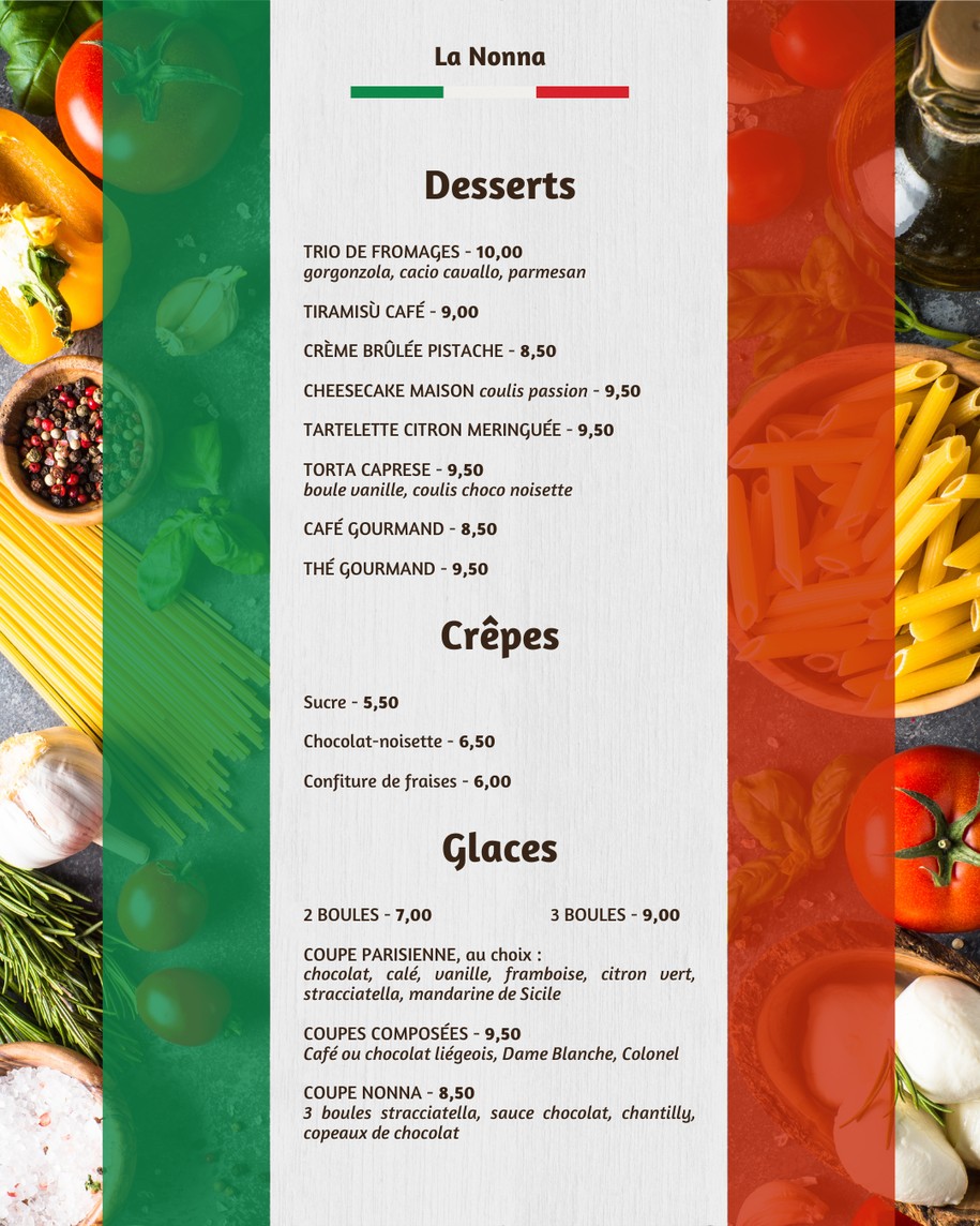 La Nonna menu 4