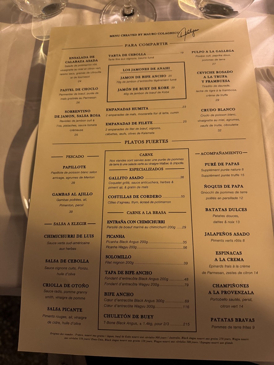 Anahi menu 1