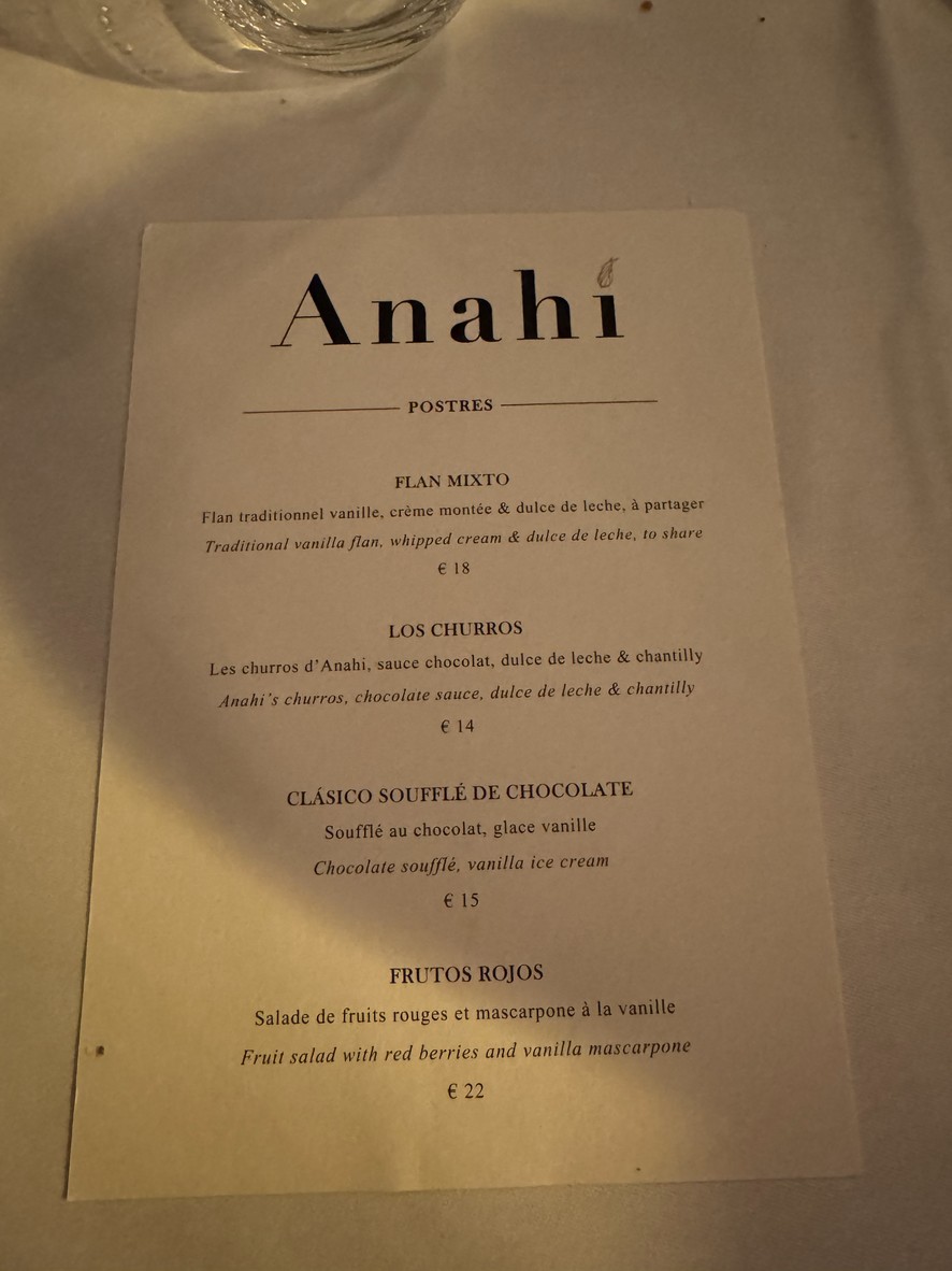 Anahi menu 2