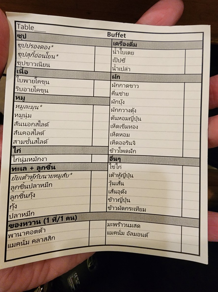 Tom Tun Shabu Samyan Branch menu 2