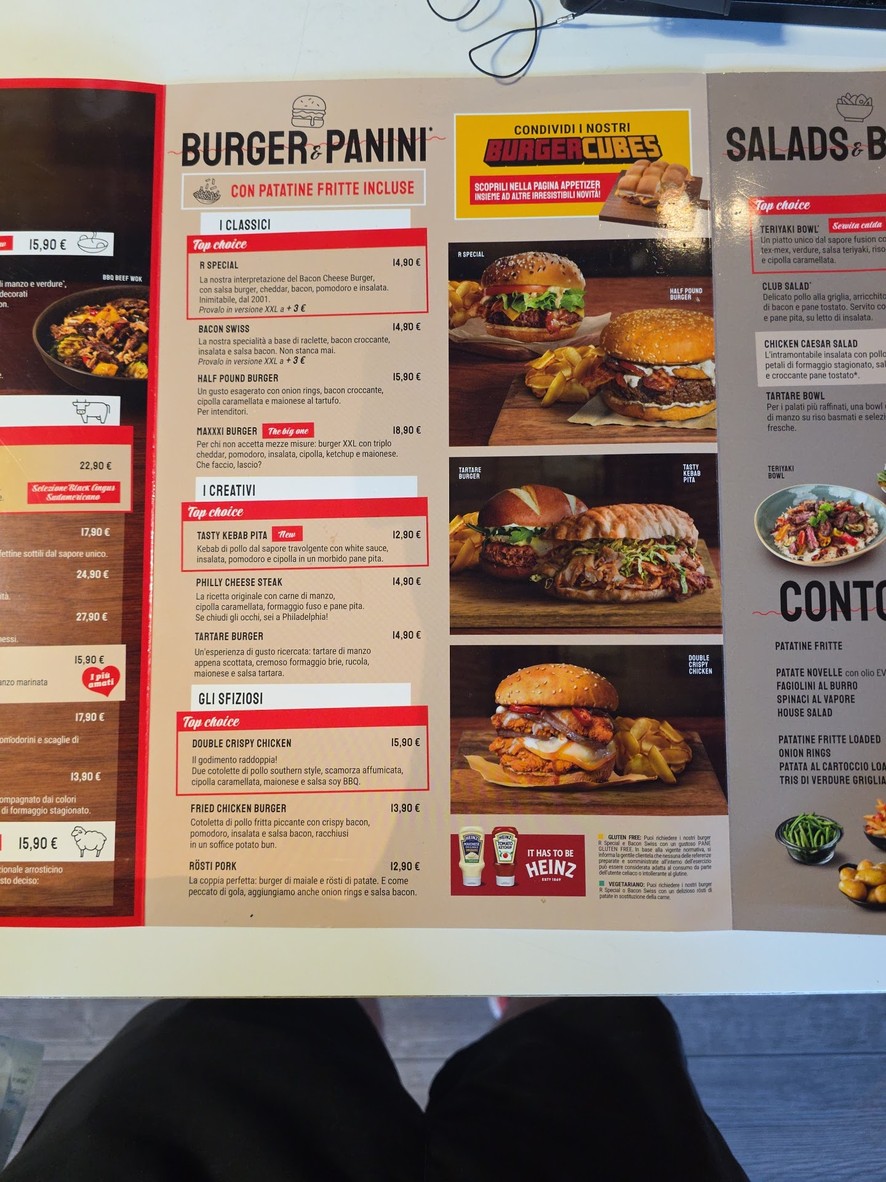 Roadhouse Restaurant Roma Tiburtina menu 1