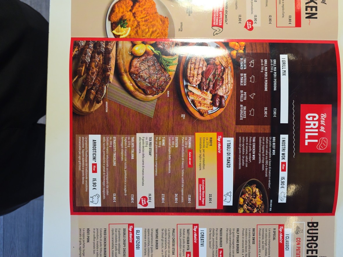 Roadhouse Restaurant Roma Tiburtina menu 3