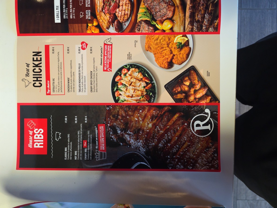 Roadhouse Restaurant Roma Tiburtina menu 4