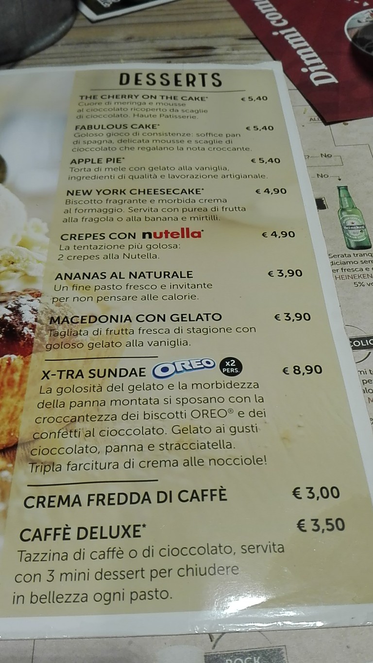 Roadhouse Restaurant Roma Tiburtina menu 5