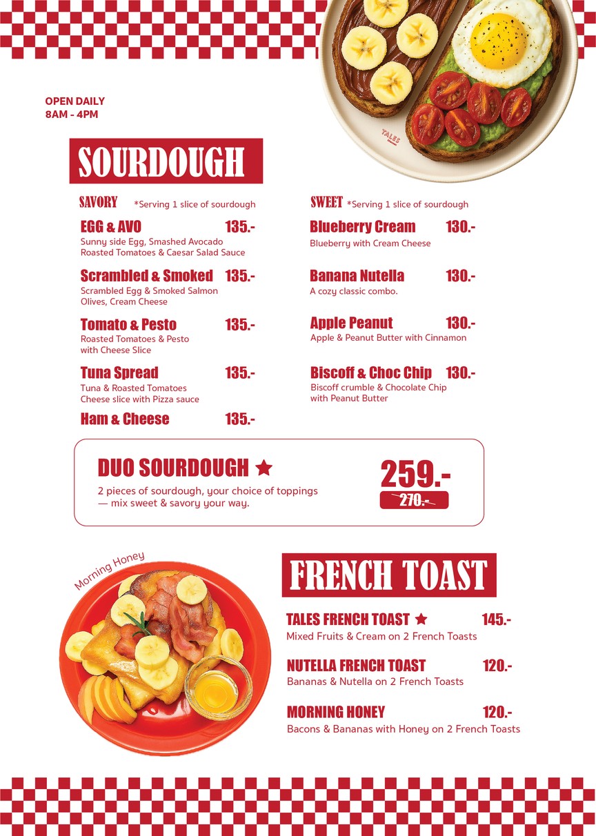 Tales Khaosan Coffee menu 3