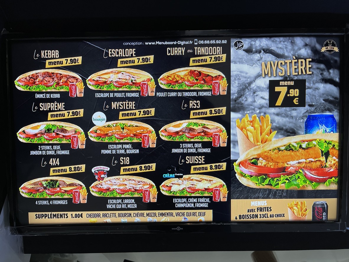 Mister cook menu 2