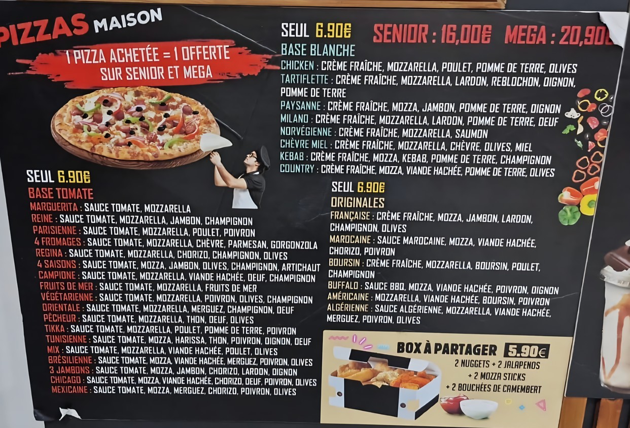 Mister cook menu 3