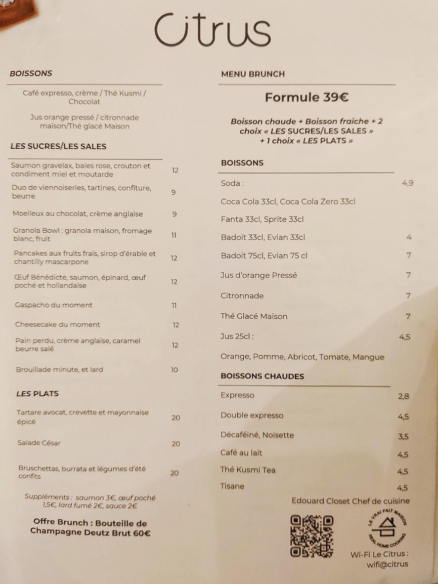 Cítricos menu 4