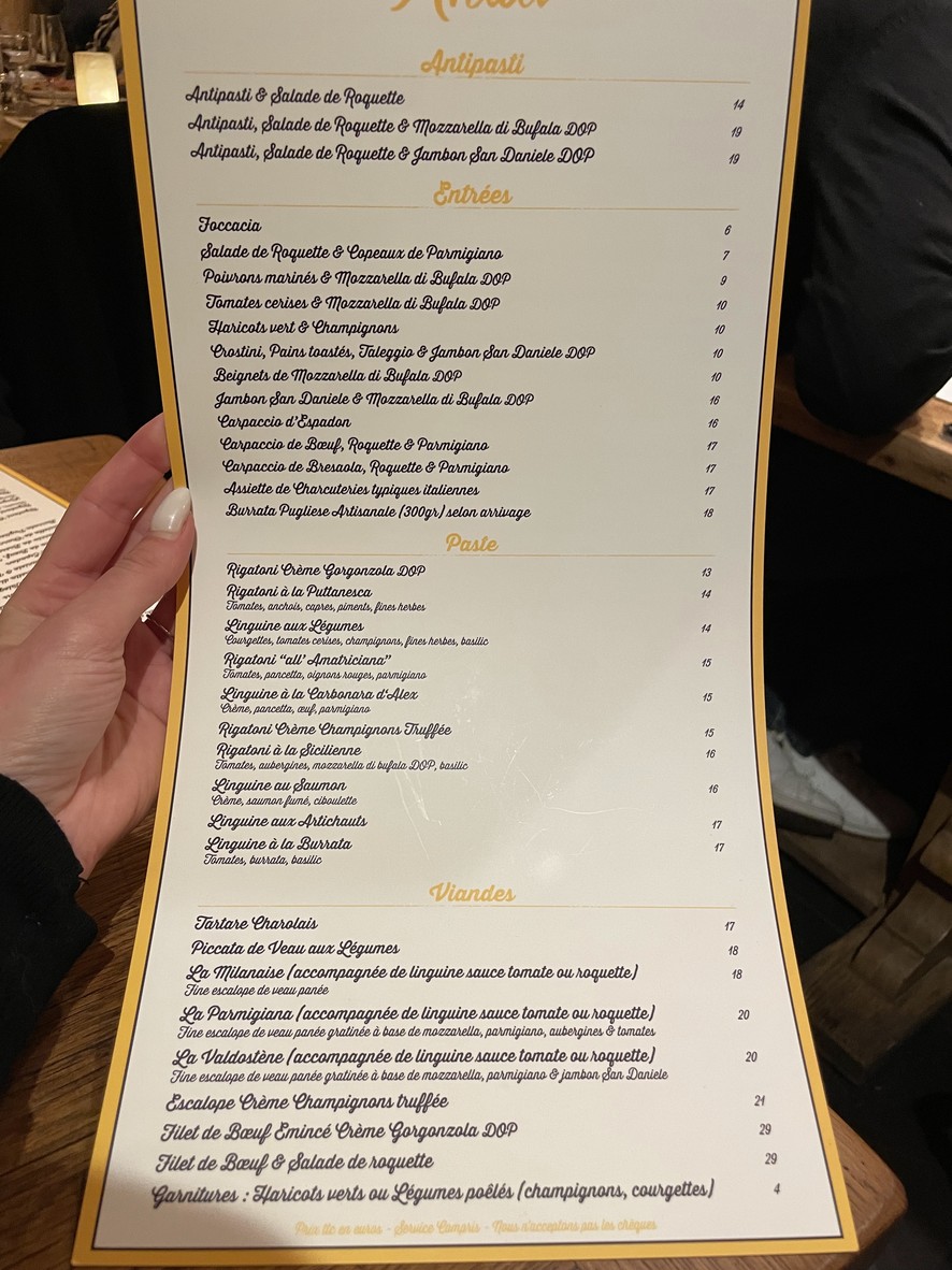 Anita menu 1