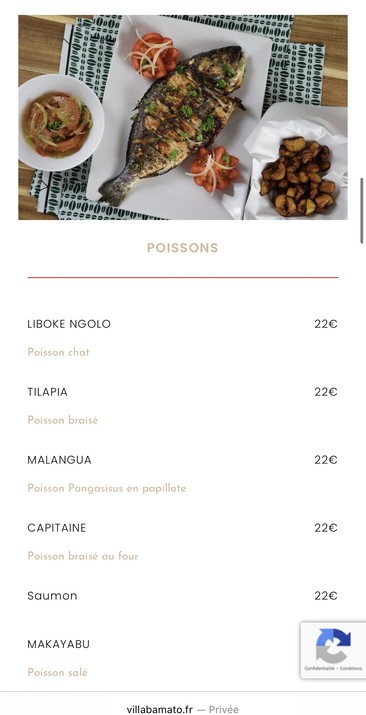 Villa Bamato - Restaurant Africain