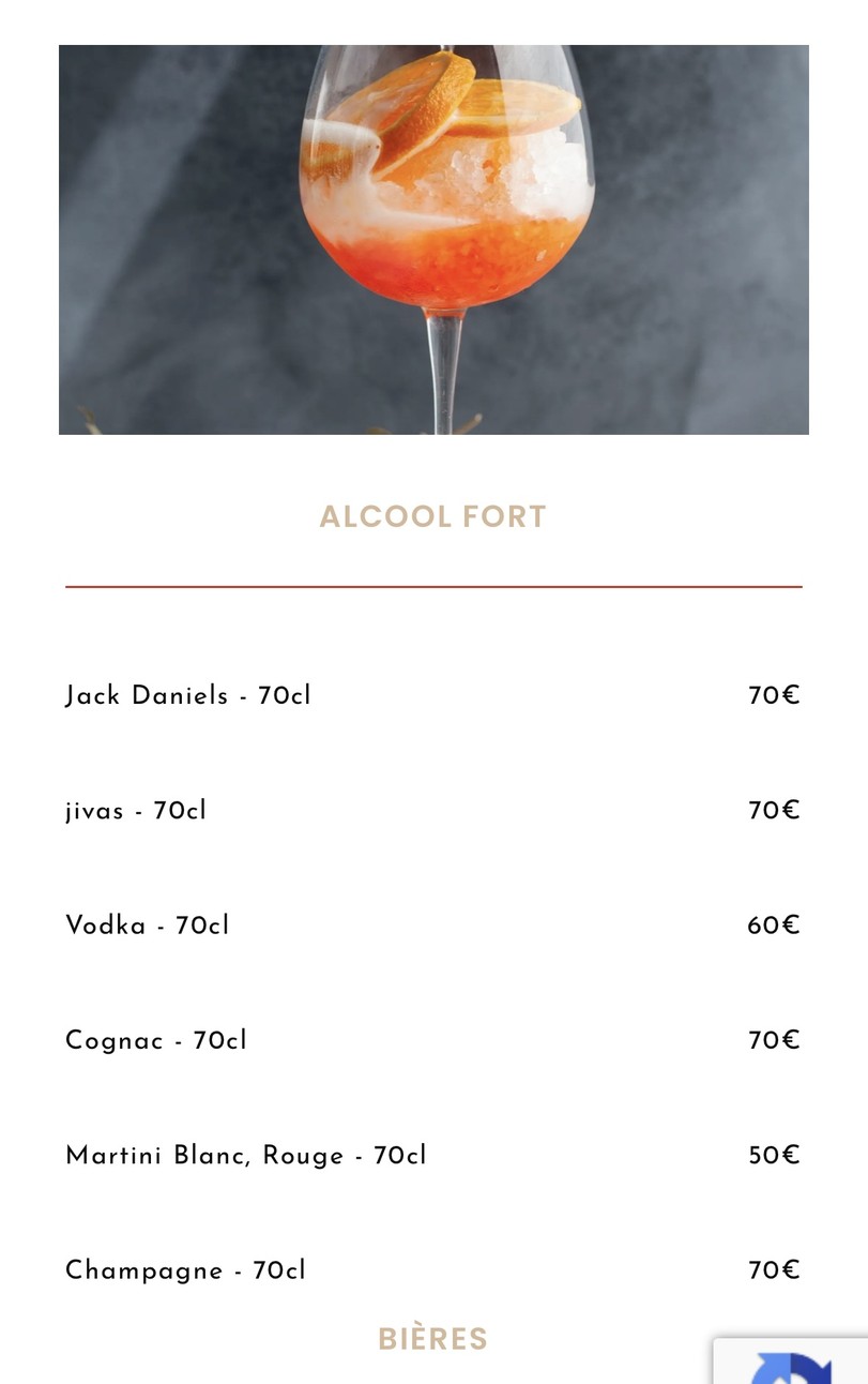 Villa Bamato - Restaurant Africain menu 8