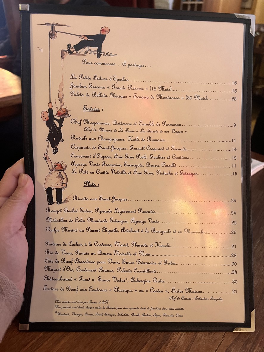 Victor menu 1