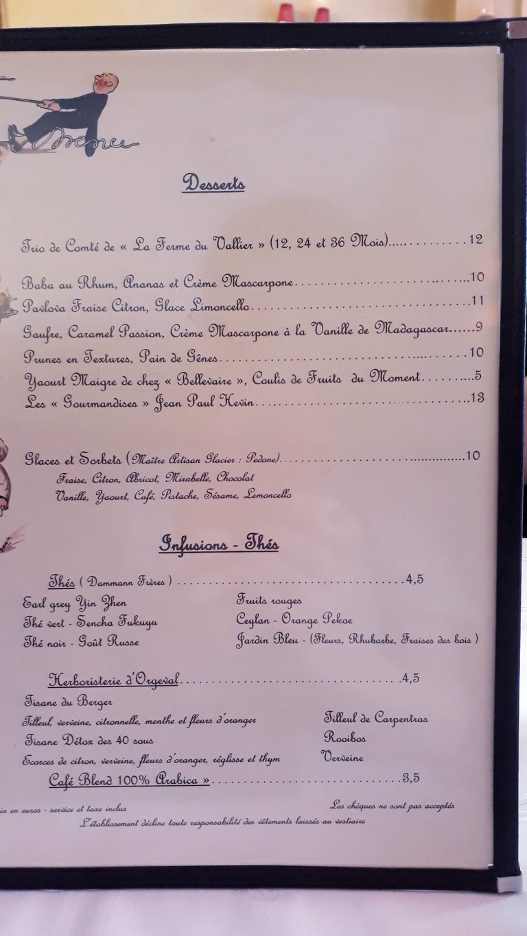 Victor menu 3