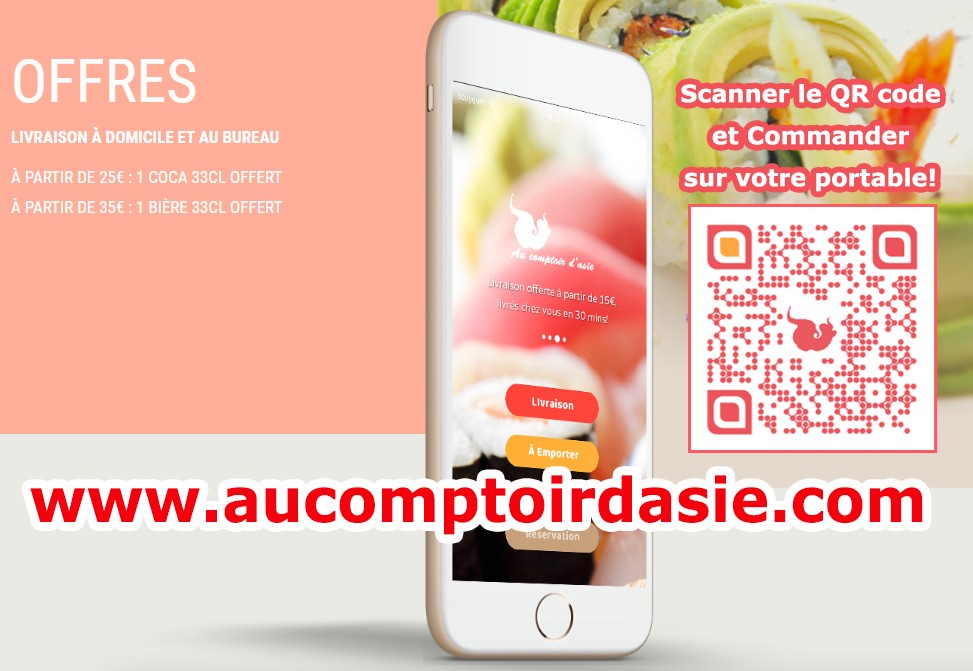 Au comptoir d'Asie menu 2