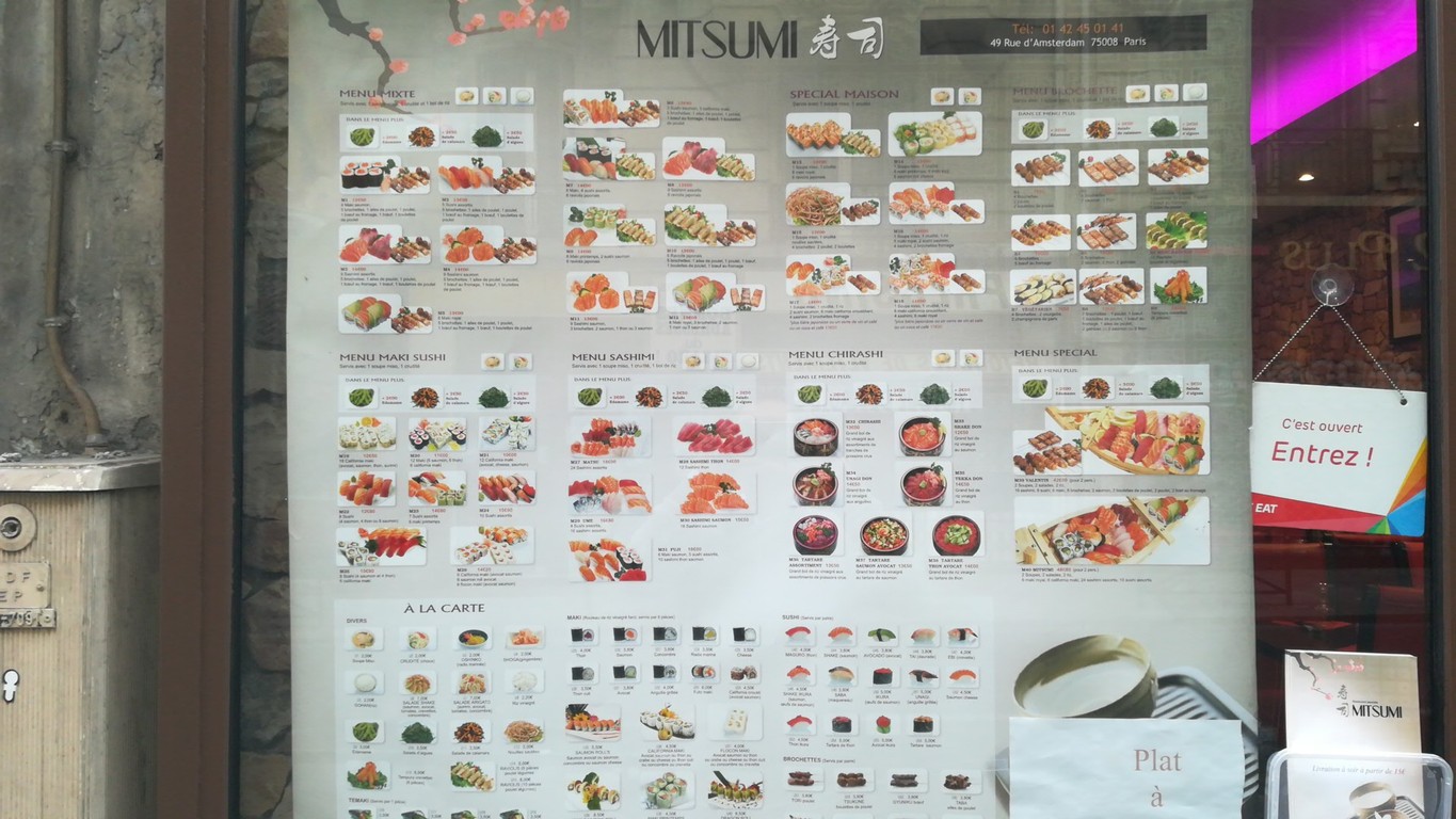 Mitsumi menu 1