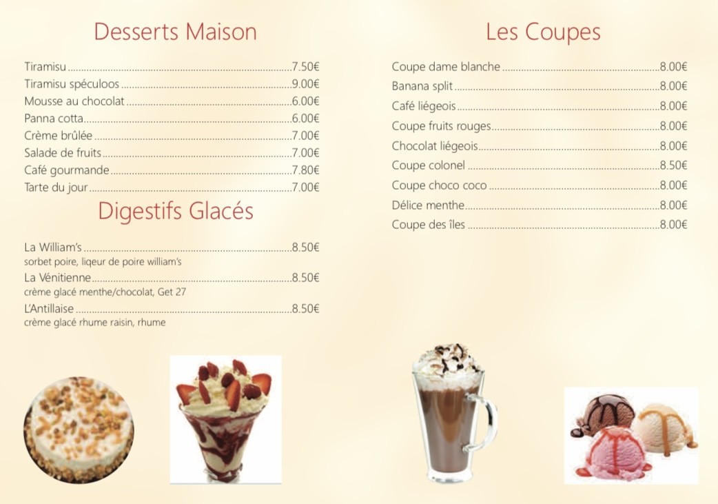 La Favorita menu 5