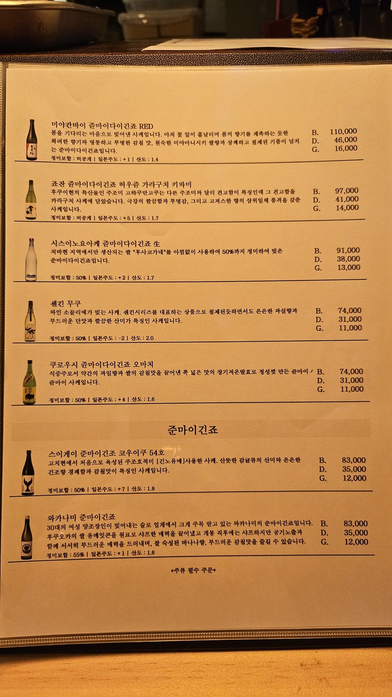 Deohaendeu menu 4