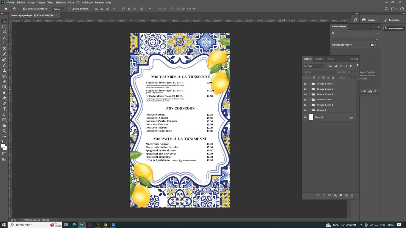 Restaurant Beiya menu 2