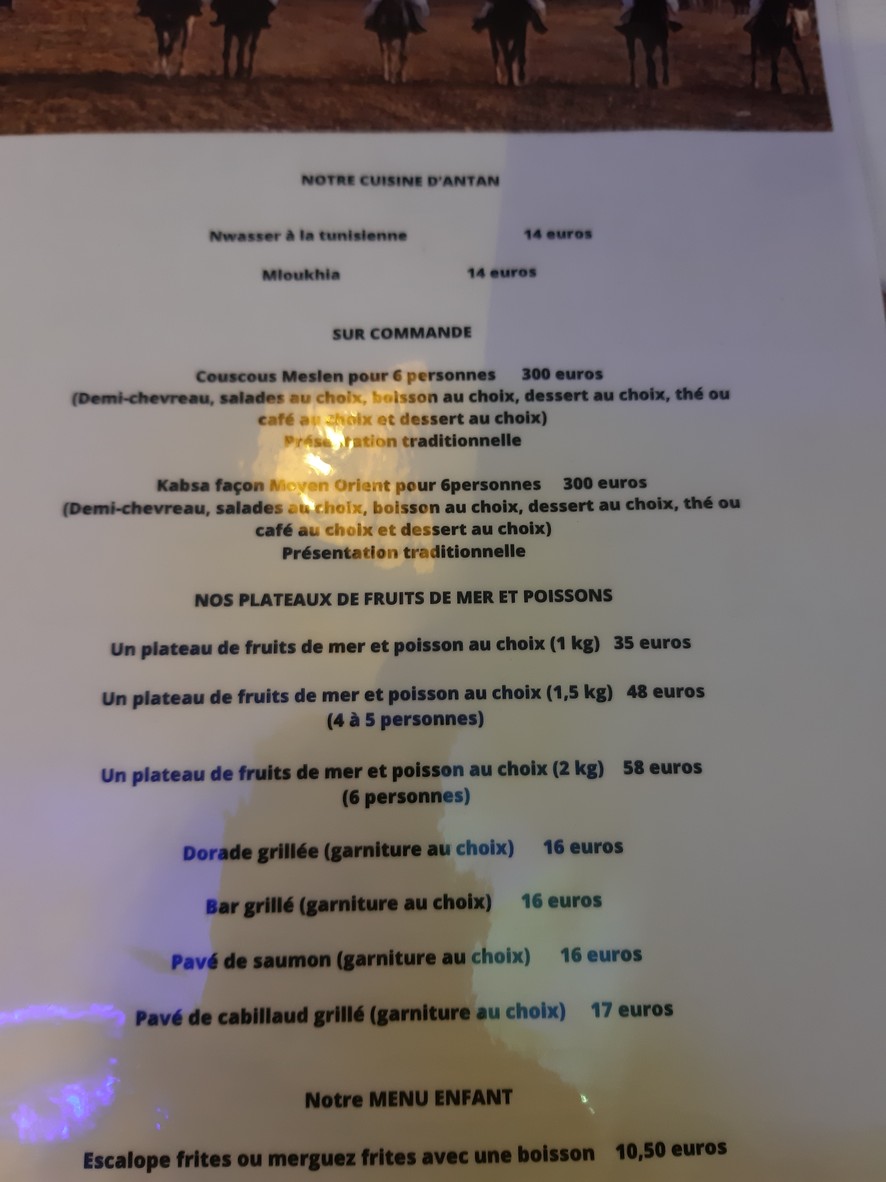 Restaurant Beiya menu 3