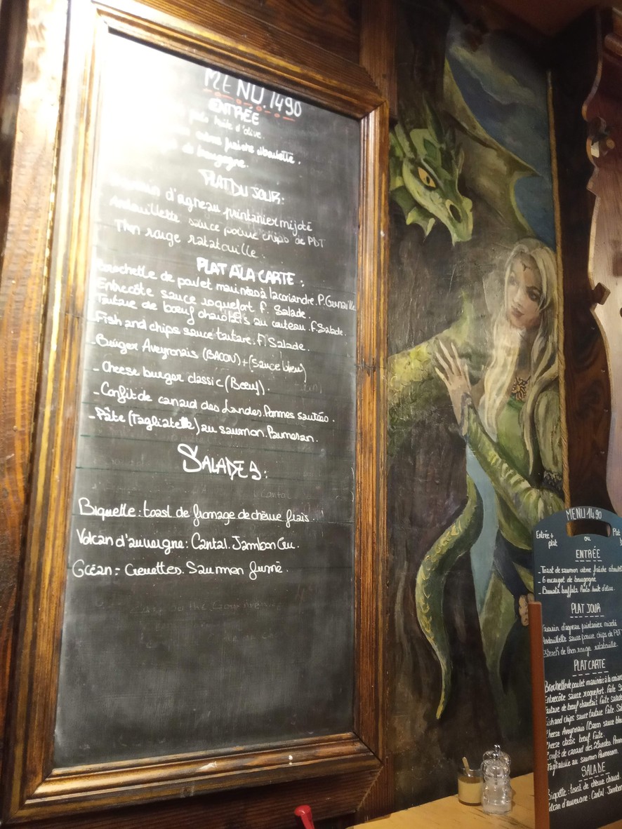 Les Vendanges menu 2