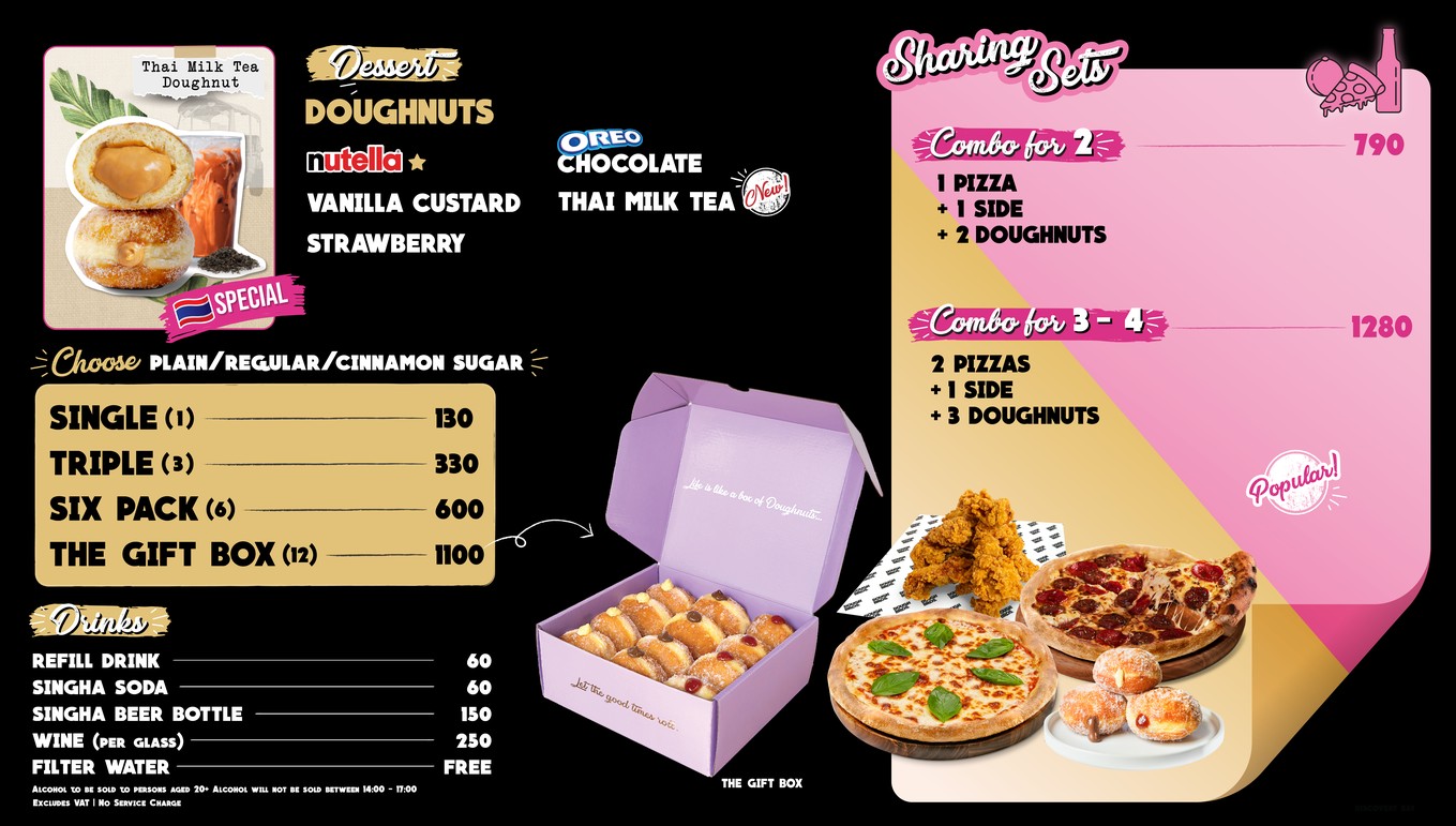 ⁠Dough Bros. Pizza & Doughnuts (Summer Point - Phra Kanong) menu 2