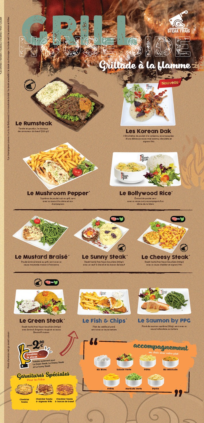 Pepper Grill® (PPG) GARGES menu 4