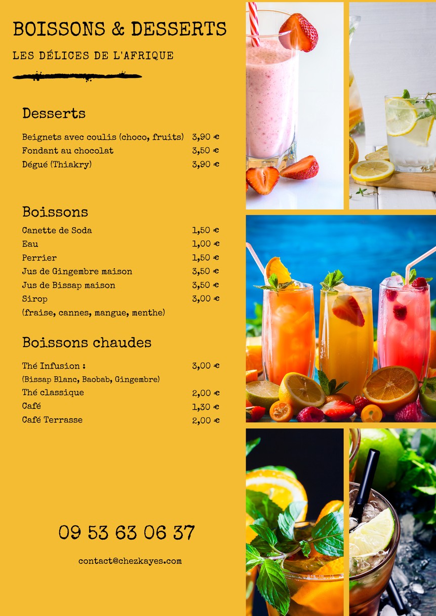 Chez Kayes Grillades menu 2