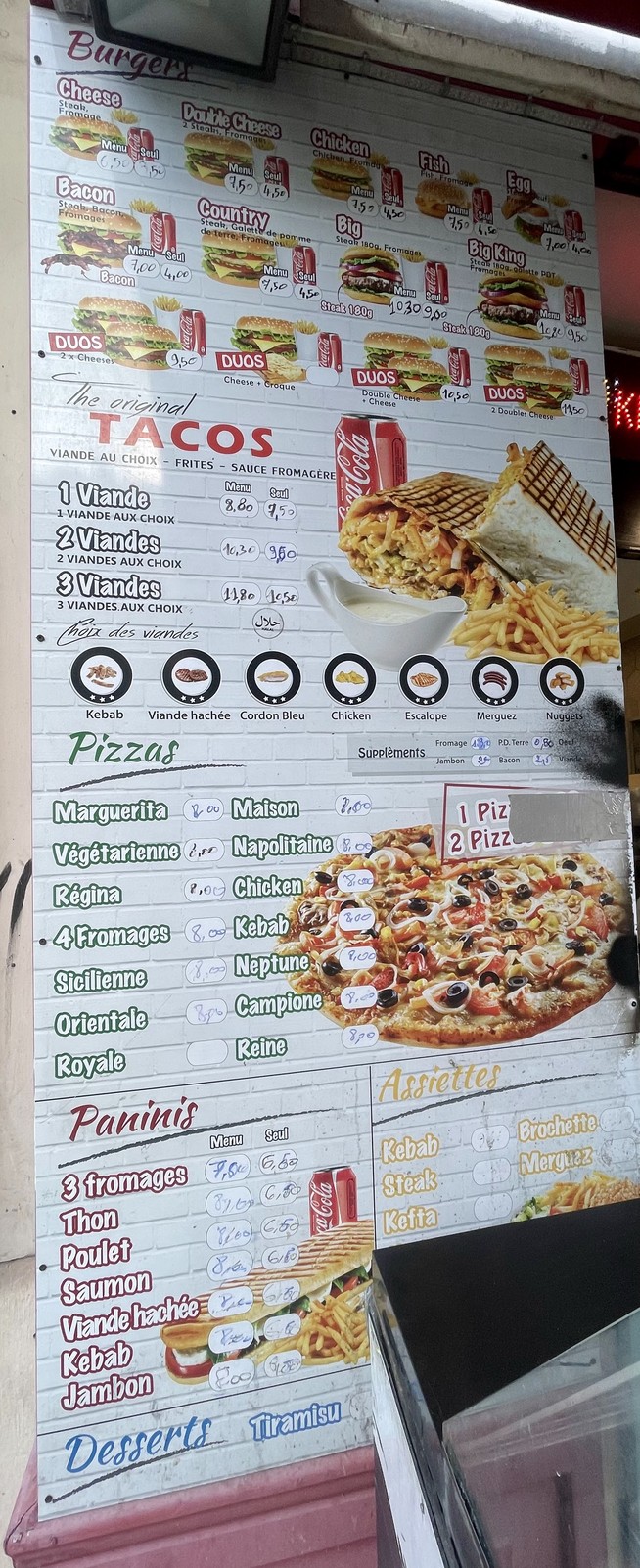Grenelle Food menu 2