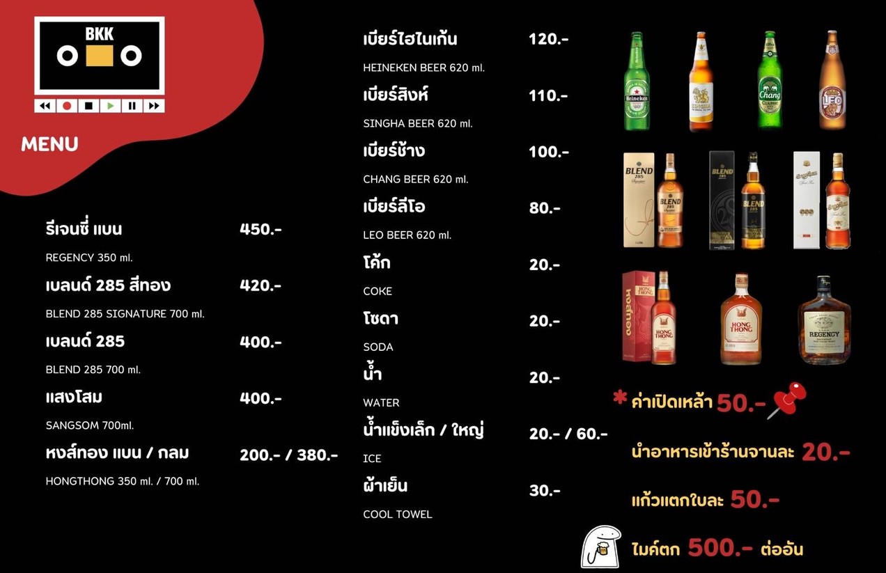 BKK LATE NIGHT BAR menu 2