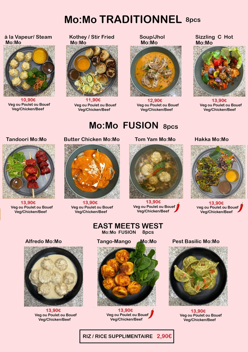 Crazy For MoMo Paris (Anvers) menu 3