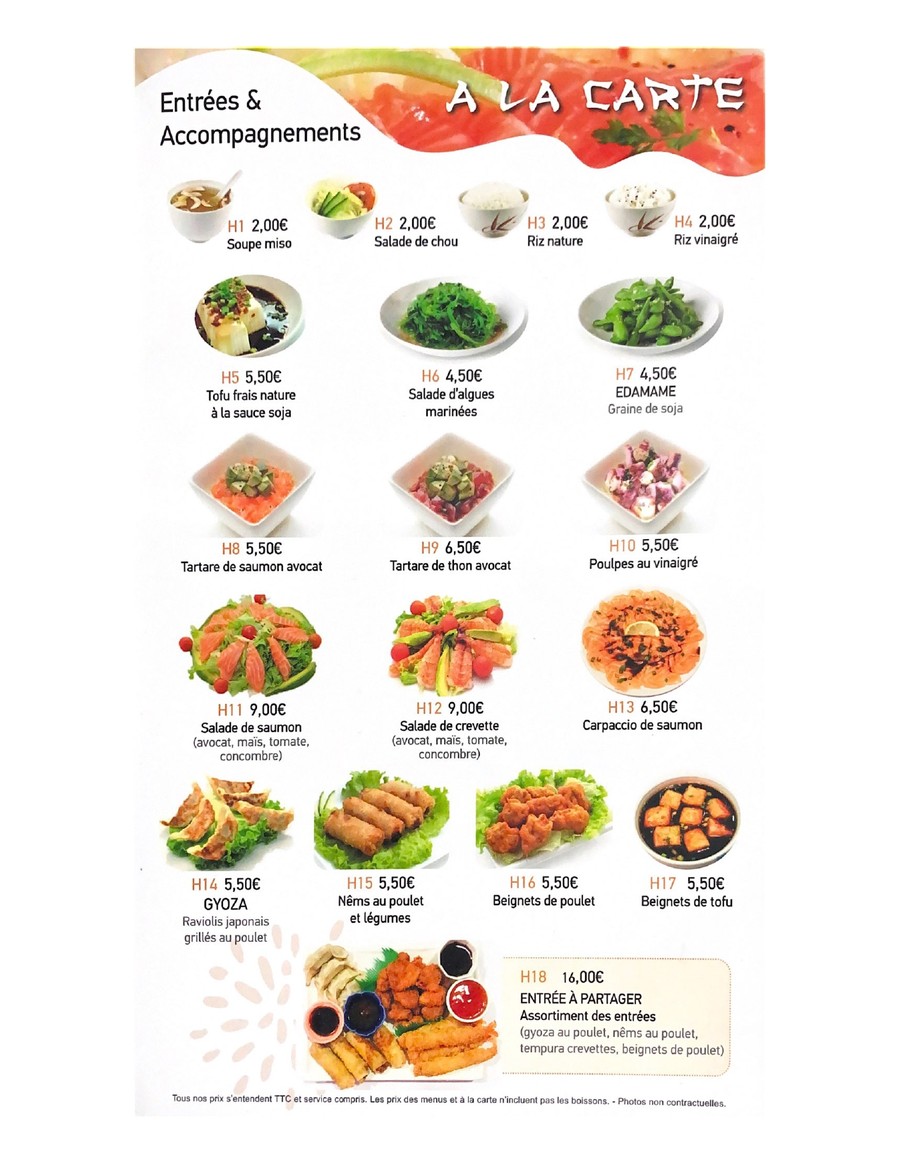 Eizosushi menu 1