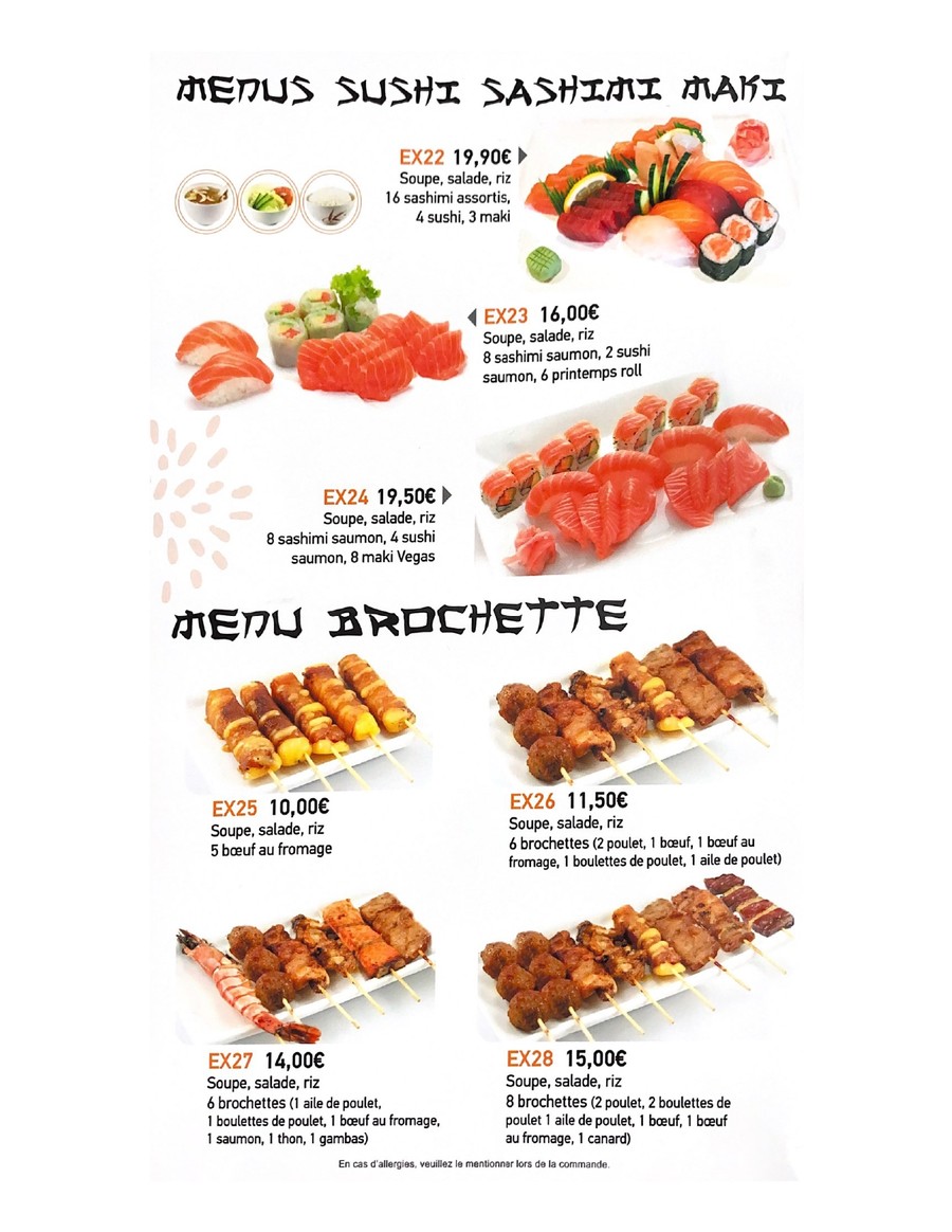 Eizosushi menu 3