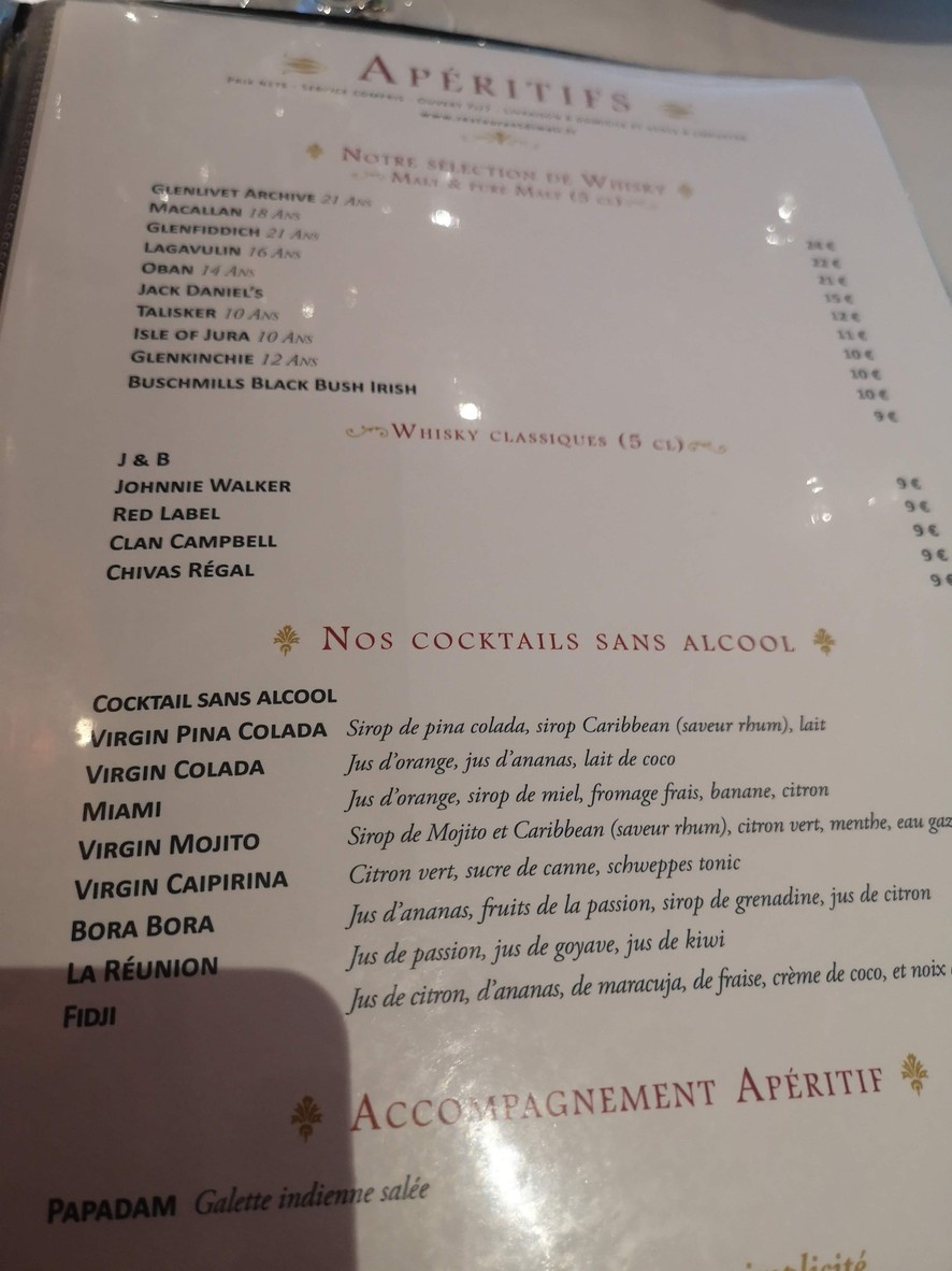 Le Diwali, Haute Gastronomie Indienne menu 3