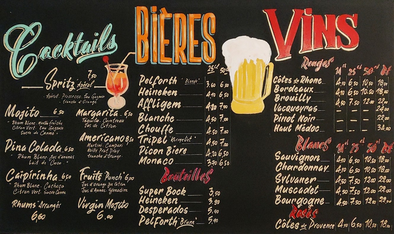 Brasserie L'Arc menu 2