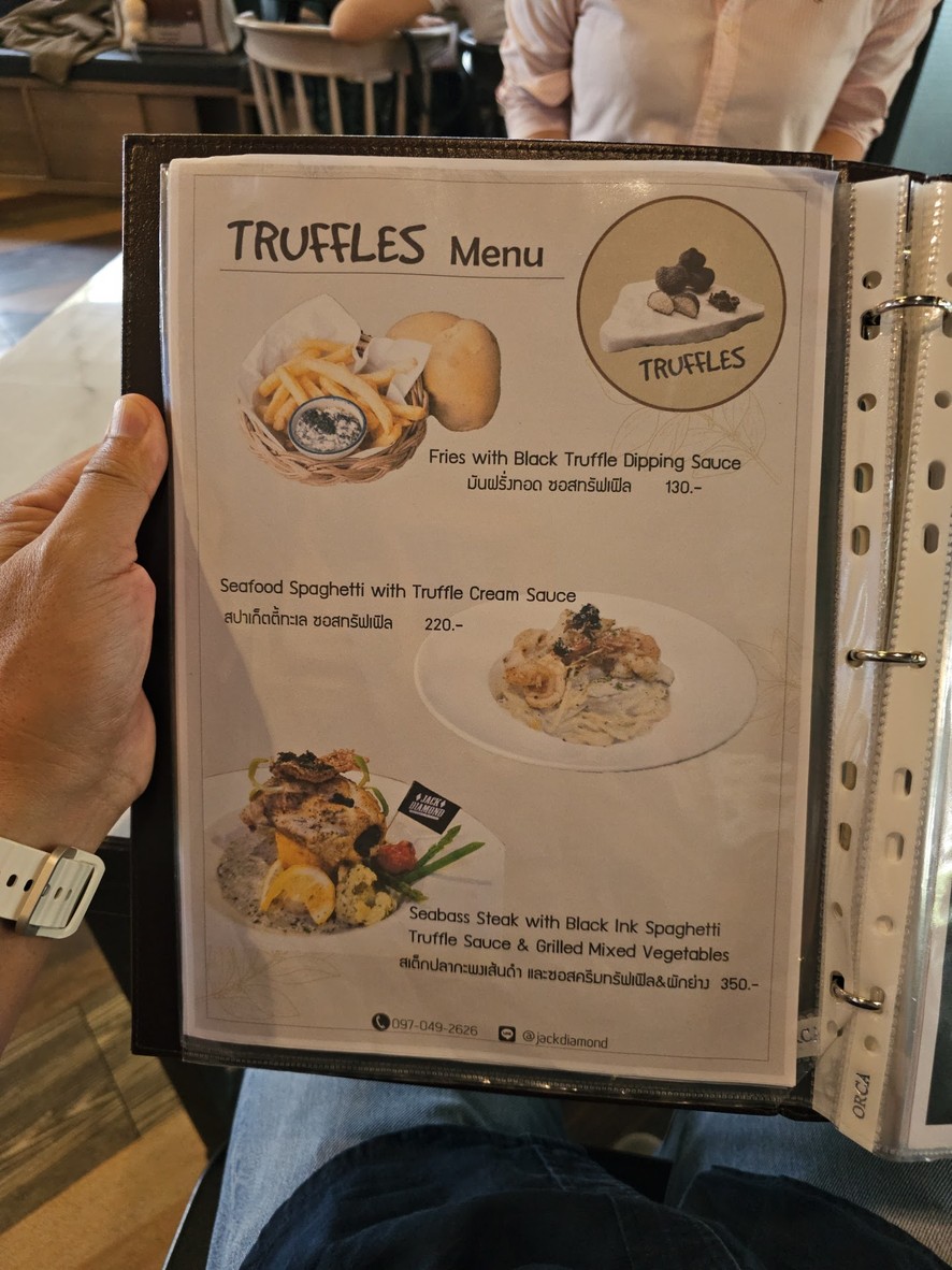 Jack Diamond menu 4