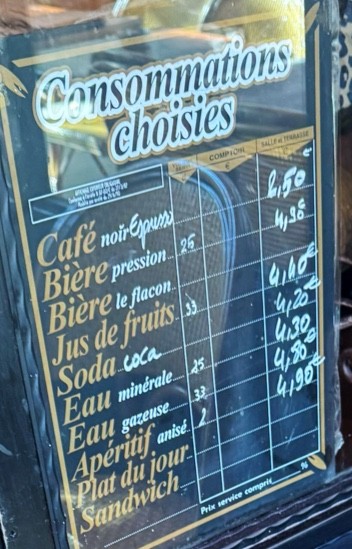 Bar du Marché des Blancs Manteaux menu 3