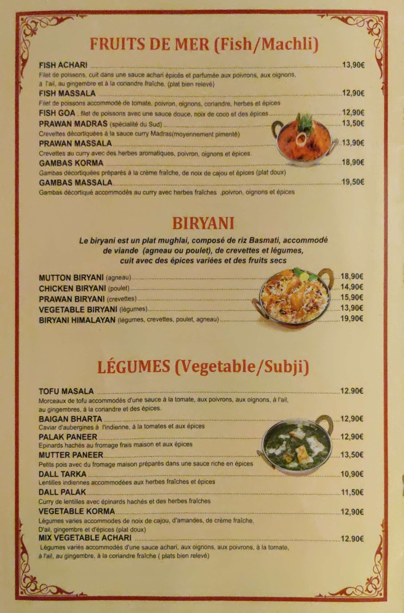 The Himalayan menu 5