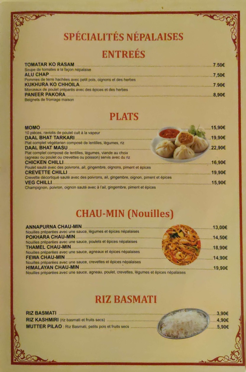 The Himalayan menu 6
