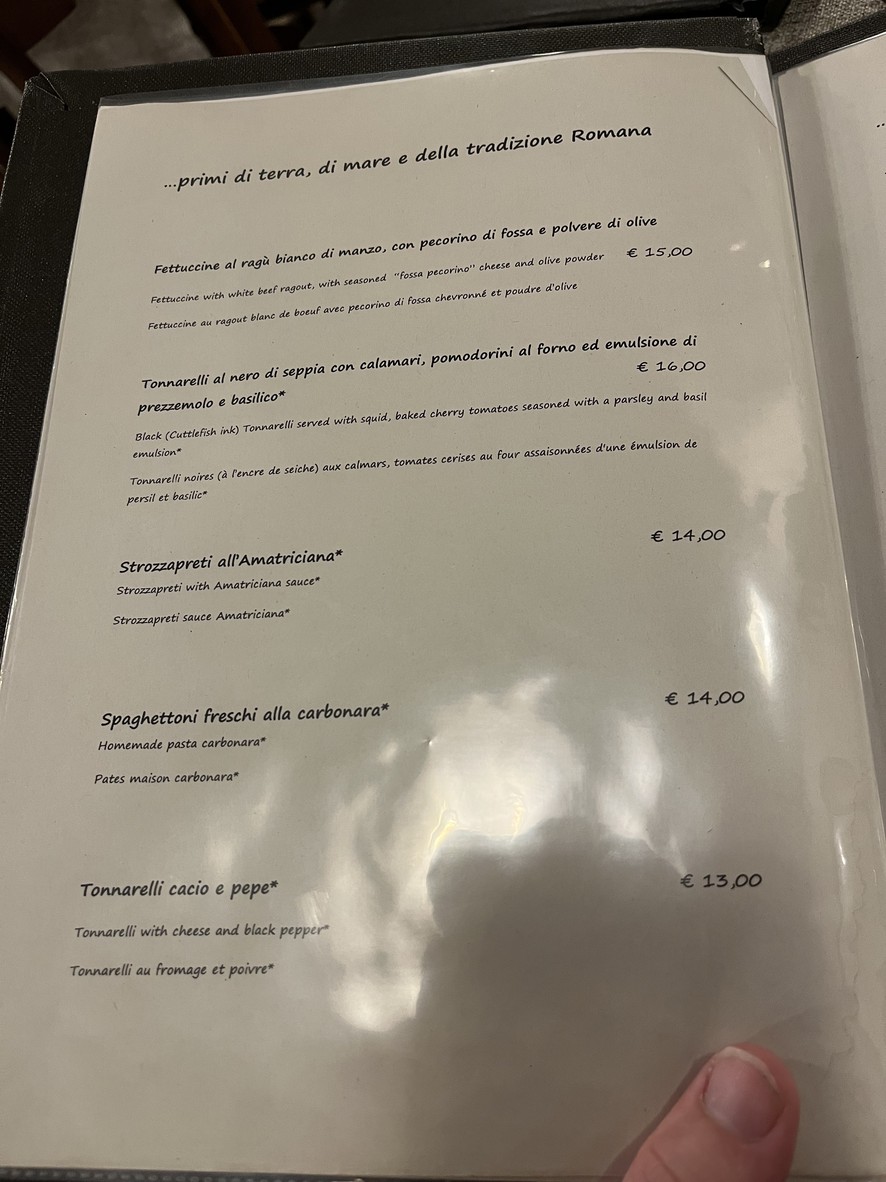 Dar Sor Olimpio al Drago menu 3