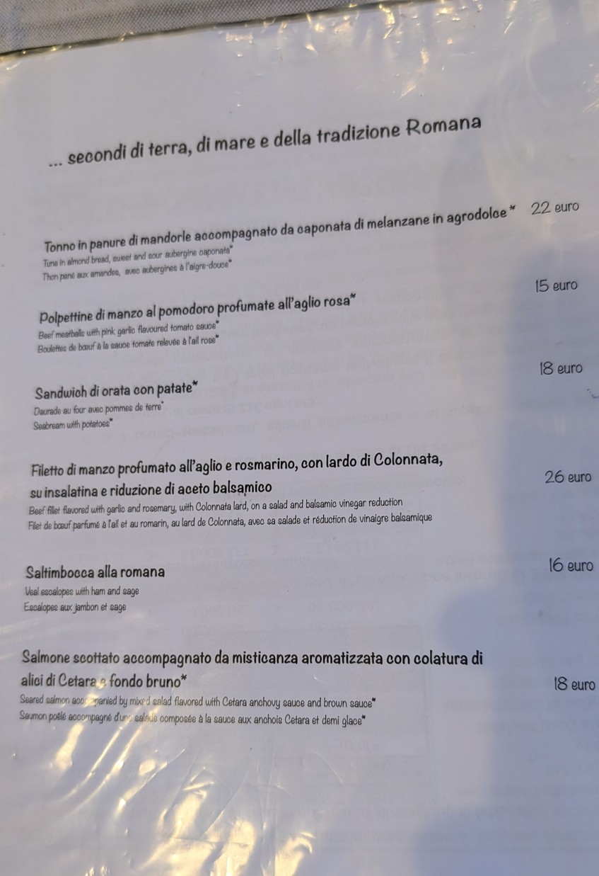 Dar Sor Olimpio al Drago menu 4