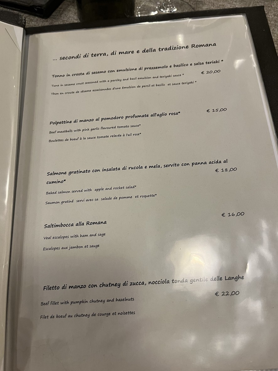Dar Sor Olimpio al Drago menu 5