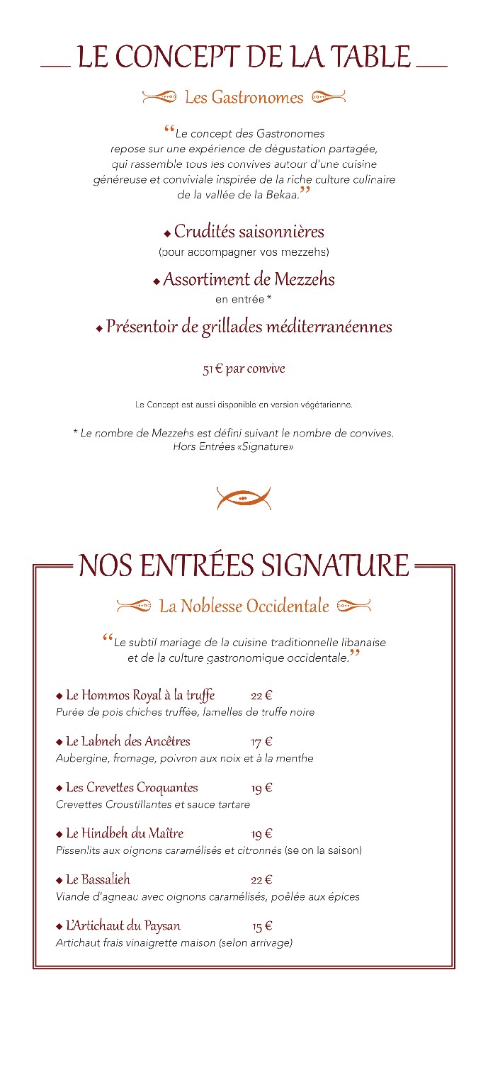 Assanabel Paris - Alésia menu 2