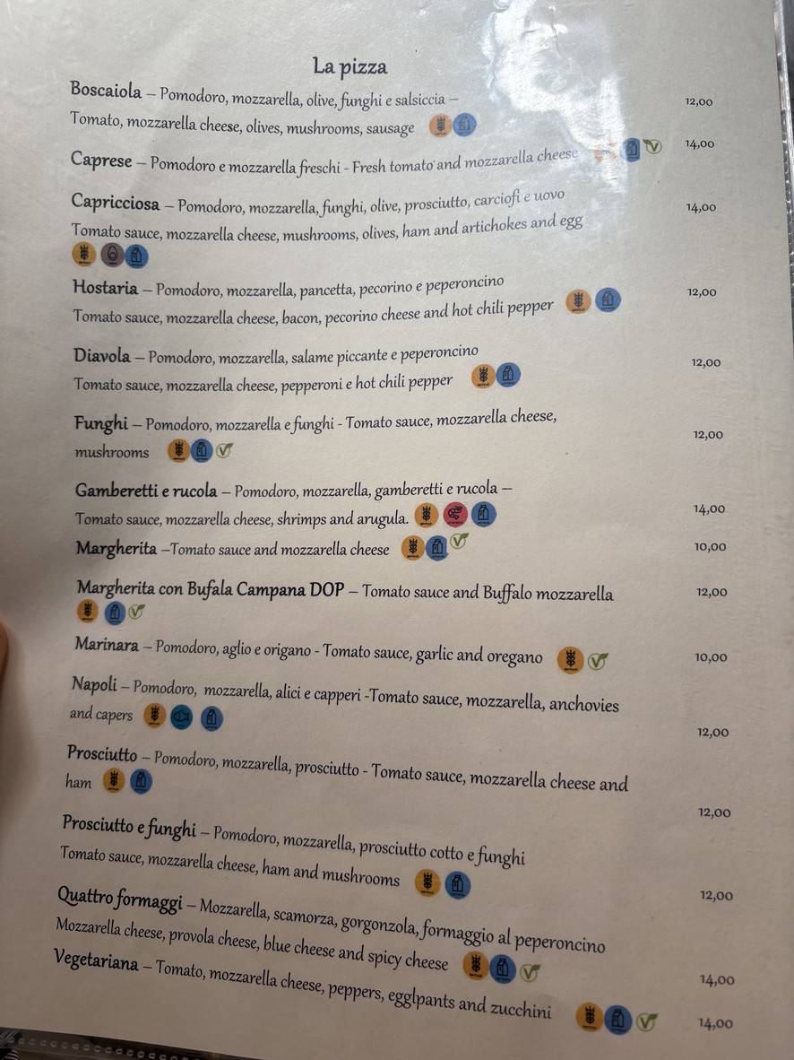 Hostaria de' Pastini menu 4