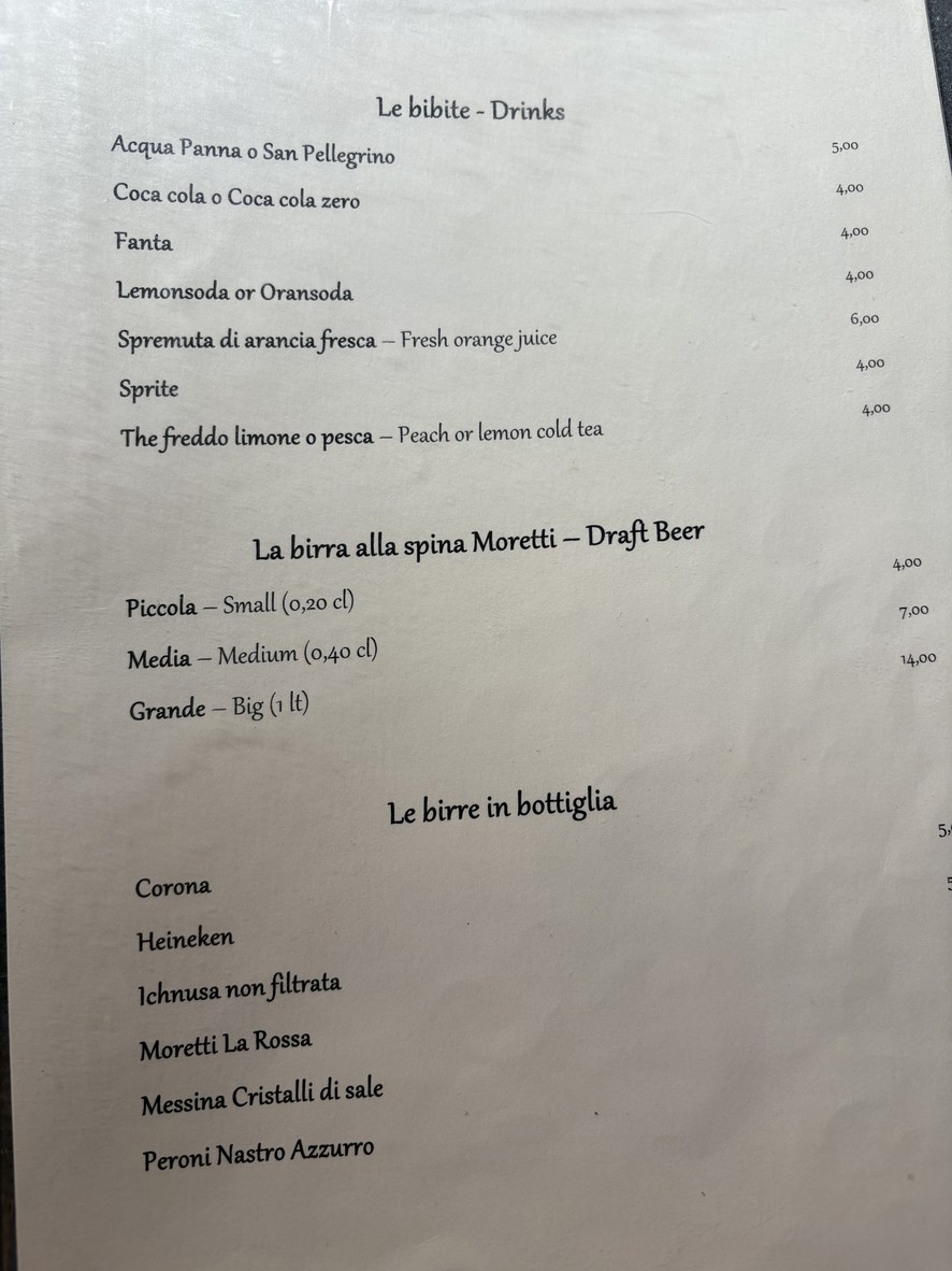 Hostaria de' Pastini menu 8