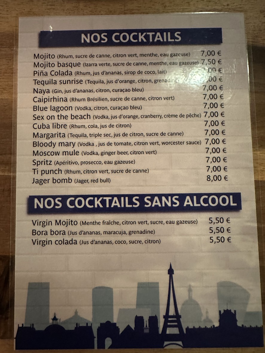 L'r de Rien menu 2