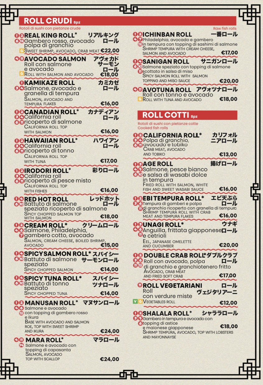Sakana Sushi menu 4