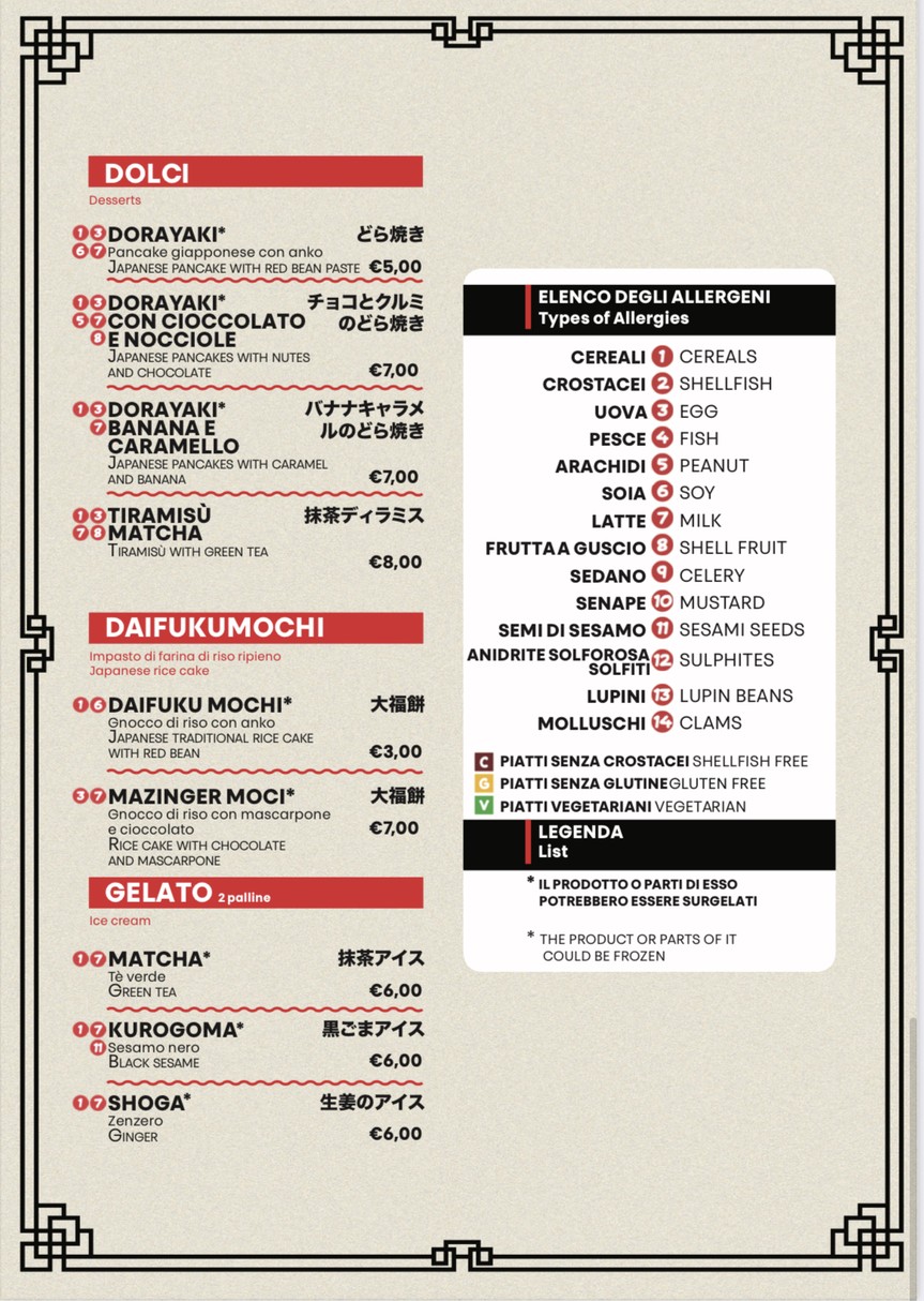 Sakana Sushi menu 6