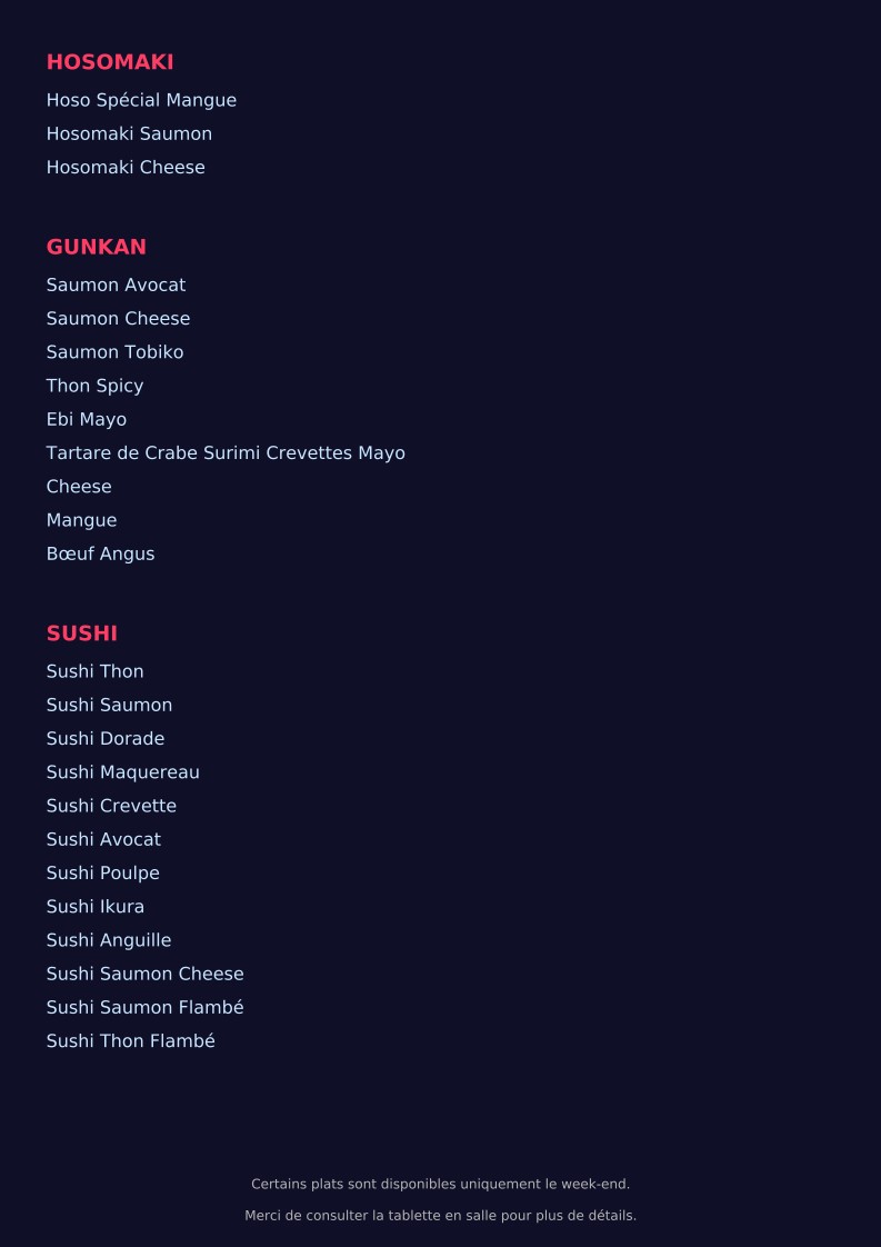 yume house menu 1