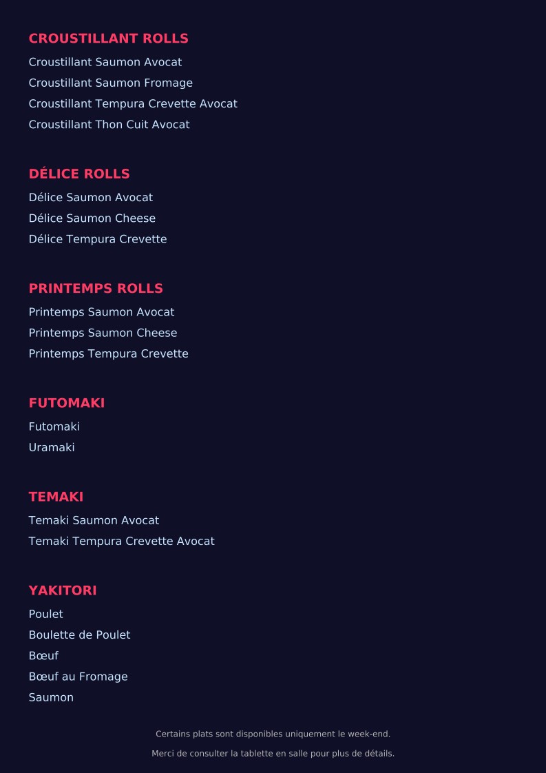 yume house menu 4