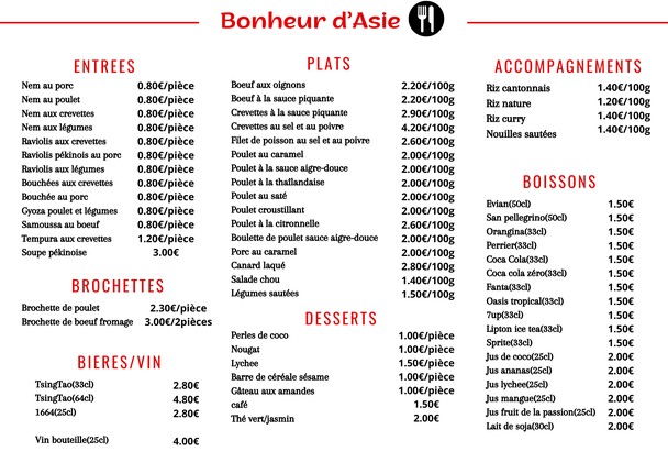 Délices Chez CHEN (Bonheur d’Asie)